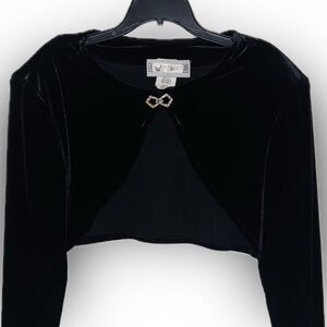Jessica Howard Black Velvet Blazer